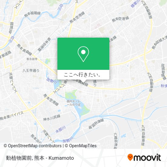 動植物園前地図