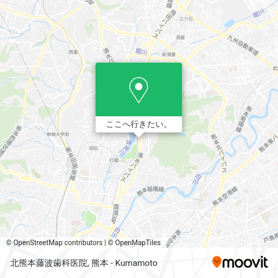 北熊本藤波歯科医院地図