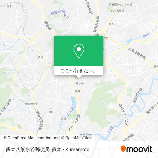 熊本八景水谷郵便局地図