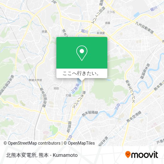 北熊本変電所地図