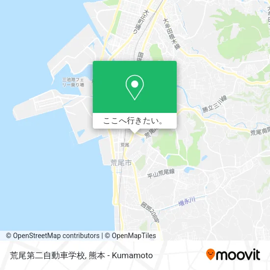 荒尾第二自動車学校地図