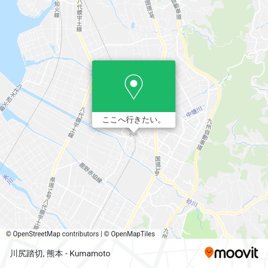 川尻踏切地図