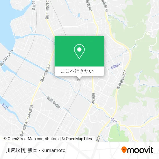 川尻踏切地図