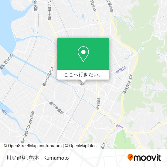 川尻踏切地図