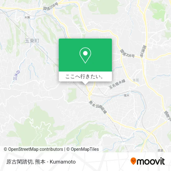 原古閑踏切地図