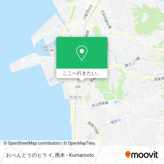 おべんとうのヒライ地図