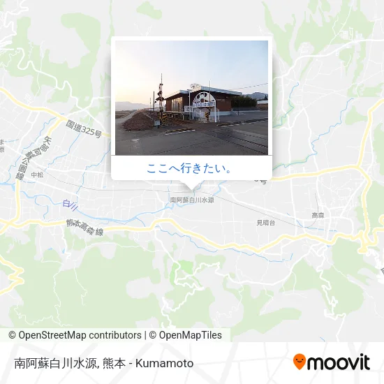 南阿蘇白川水源地図