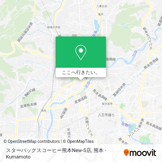 スターバックスコーヒー熊本New-S店地図