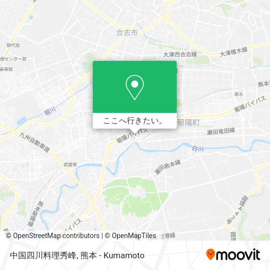 中国四川料理秀峰地図
