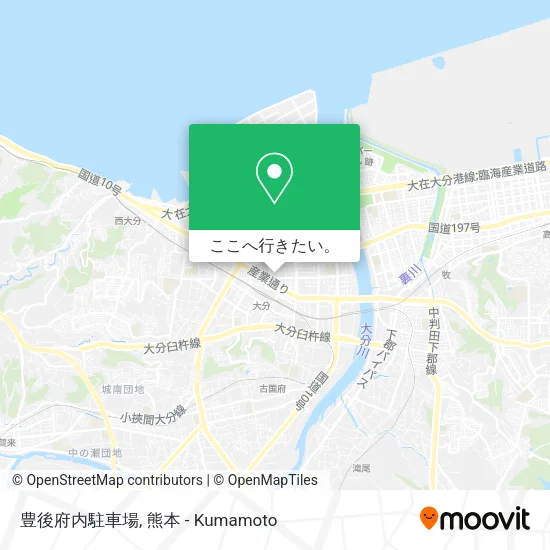 豊後府内駐車場地図