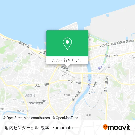 府内センタービル地図