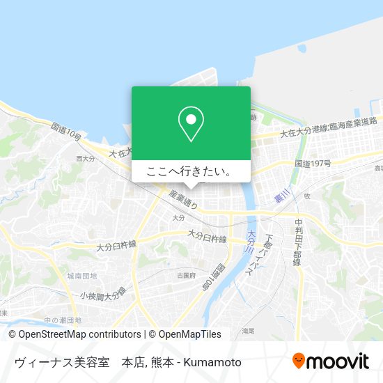 ヴィーナス美容室　本店地図