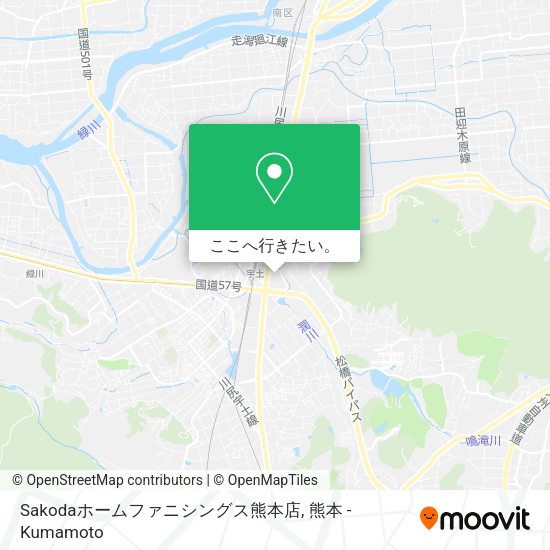 Sakodaホームファニシングス熊本店地図