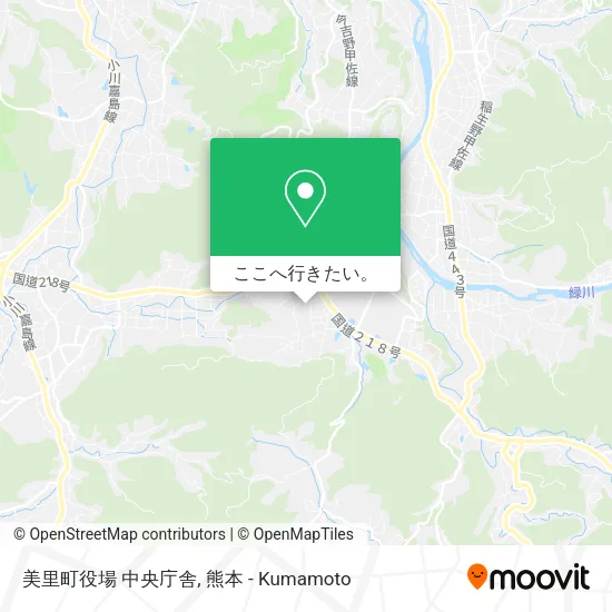 美里町役場 中央庁舎地図