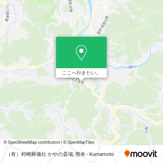 （有）村崎葬儀社 かやの斎場地図