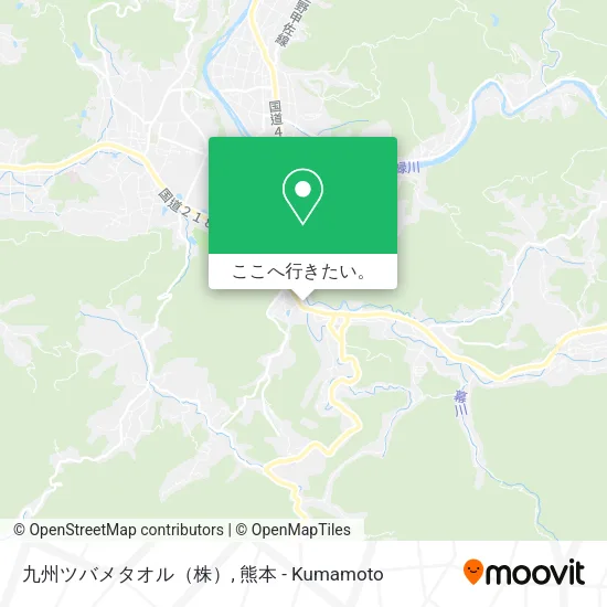 九州ツバメタオル（株）地図