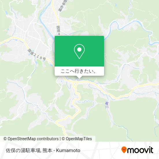 佐俣の湯駐車場地図