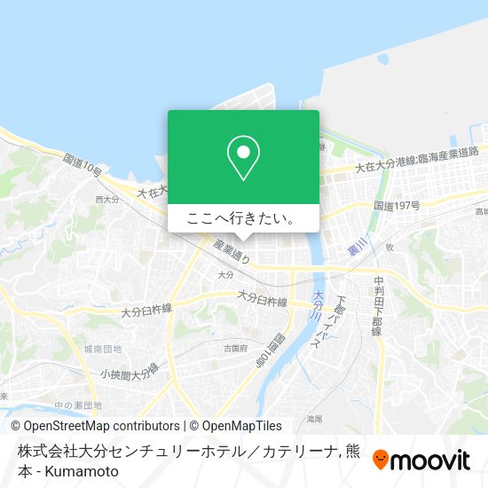 株式会社大分センチュリーホテル／カテリーナ地図