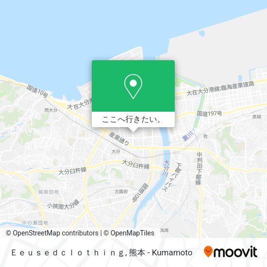 Ｅｅｕｓｅｄｃｌｏｔｈｉｎｇ地図
