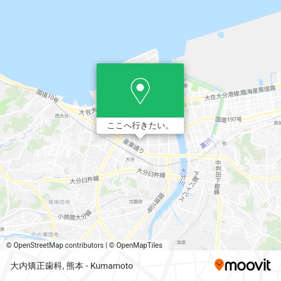 大内矯正歯科地図