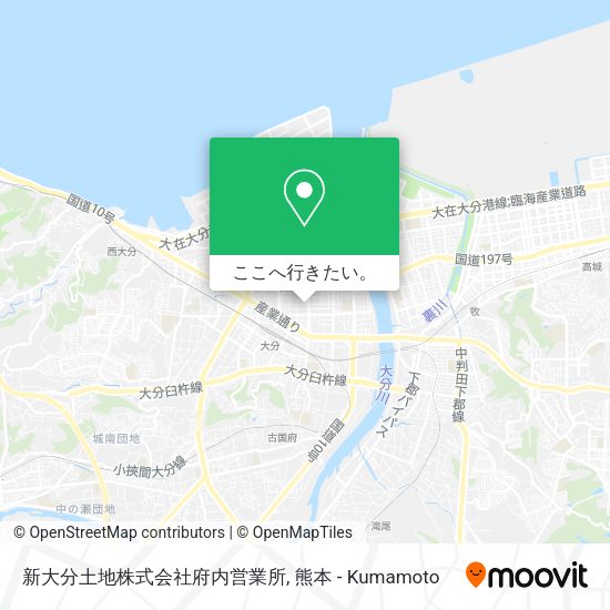 新大分土地株式会社府内営業所地図
