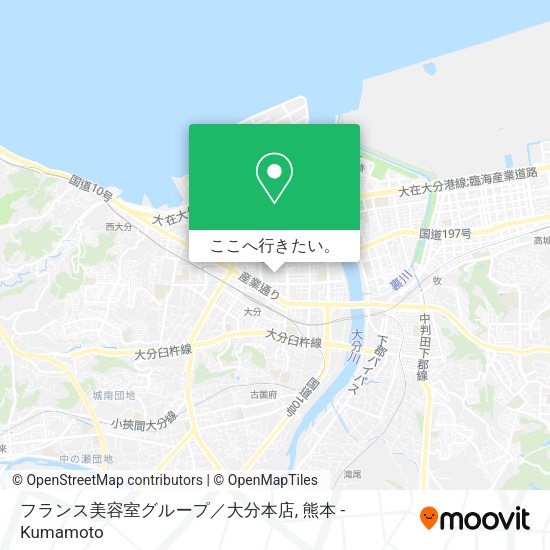 フランス美容室グループ／大分本店地図