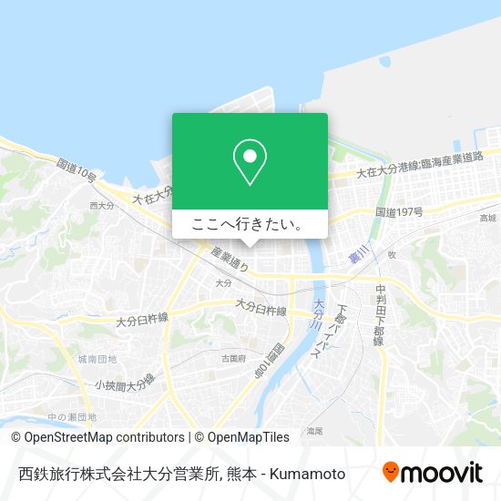 西鉄旅行株式会社大分営業所地図