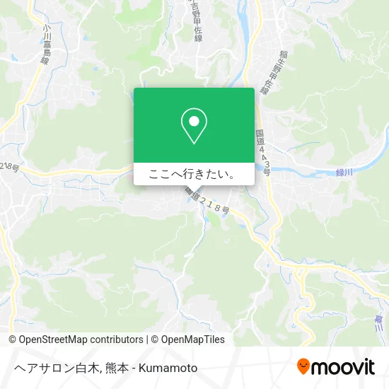 ヘアサロン白木地図