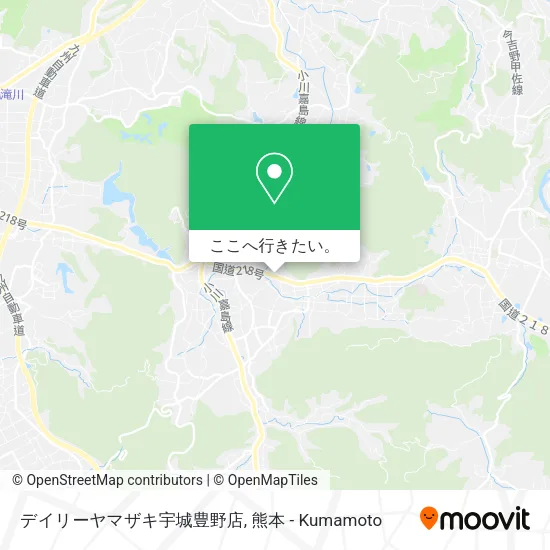 デイリーヤマザキ宇城豊野店地図