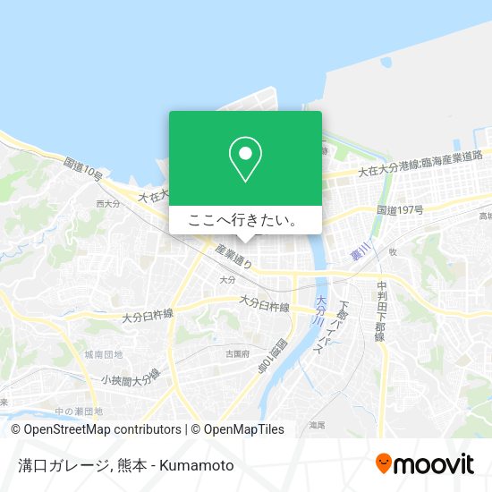 溝口ガレージ地図