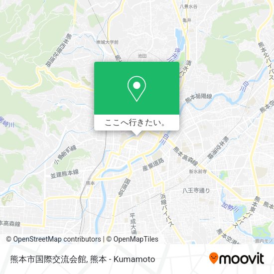 熊本市国際交流会館地図