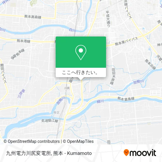 九州電力川尻変電所地図