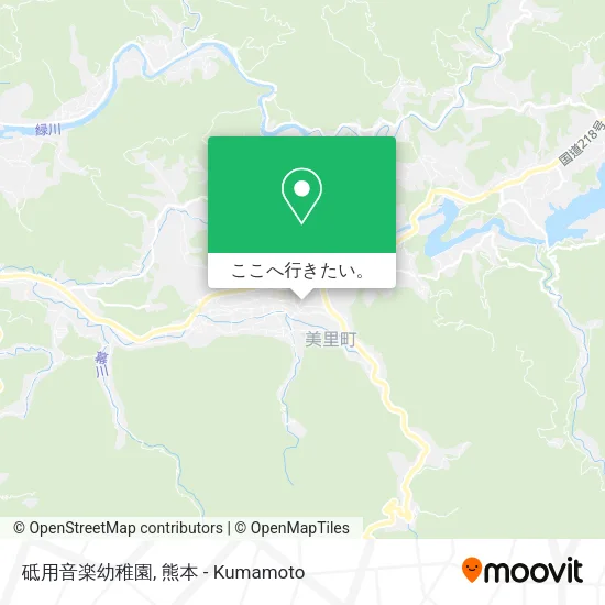 砥用音楽幼稚園地図