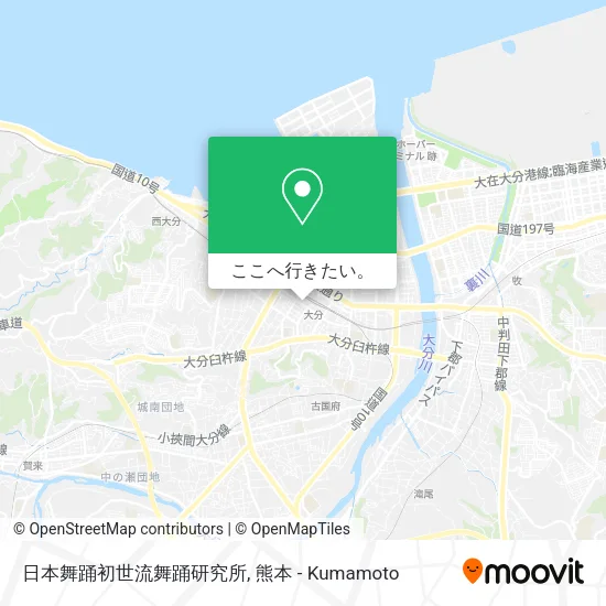 日本舞踊初世流舞踊研究所地図