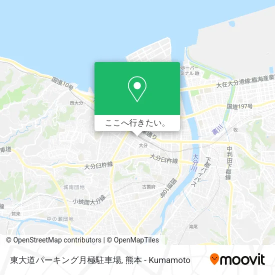 東大道パーキング月極駐車場地図