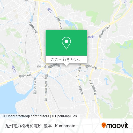 九州電力松橋変電所地図