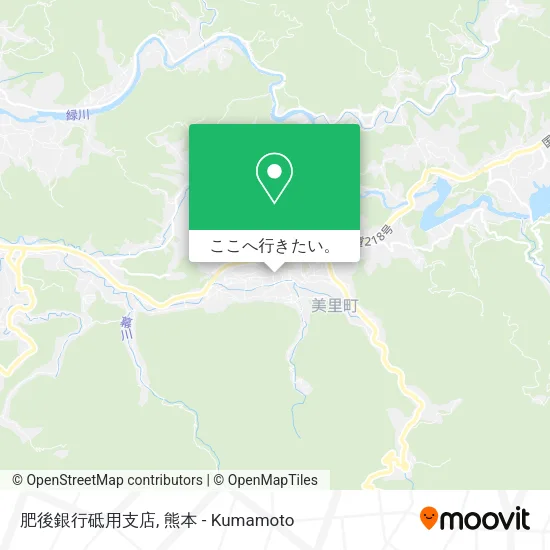 肥後銀行砥用支店地図