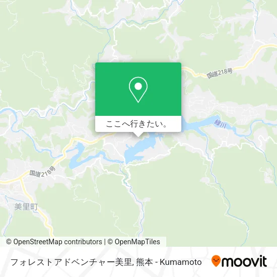 フォレストアドベンチャー美里地図