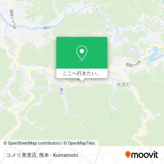 コメリ美里店地図