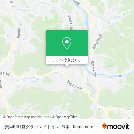 美里町町営グラウンドトイレ地図