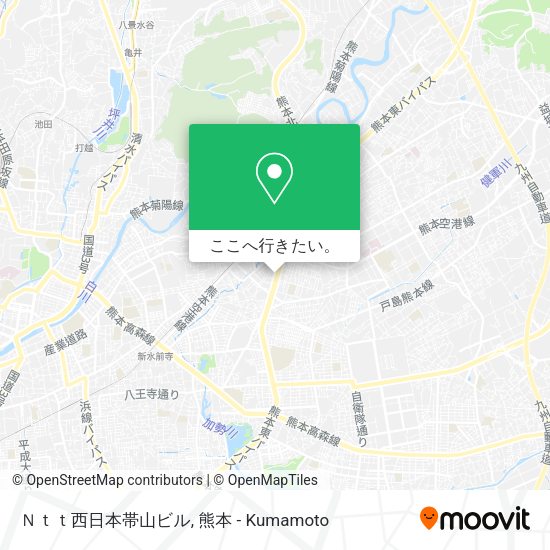 Ｎｔｔ西日本帯山ビル地図
