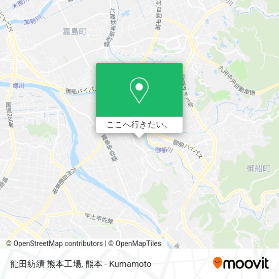 龍田紡績 熊本工場地図