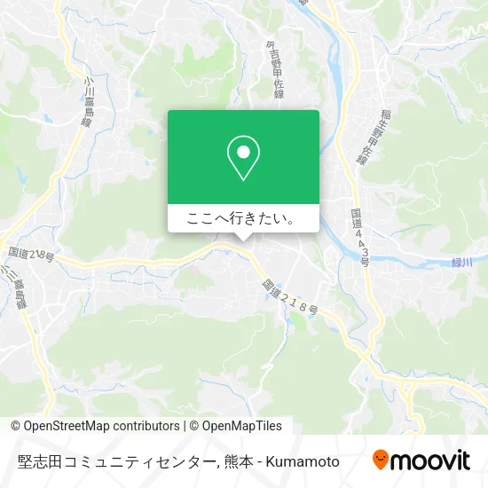 堅志田コミュニティセンター地図