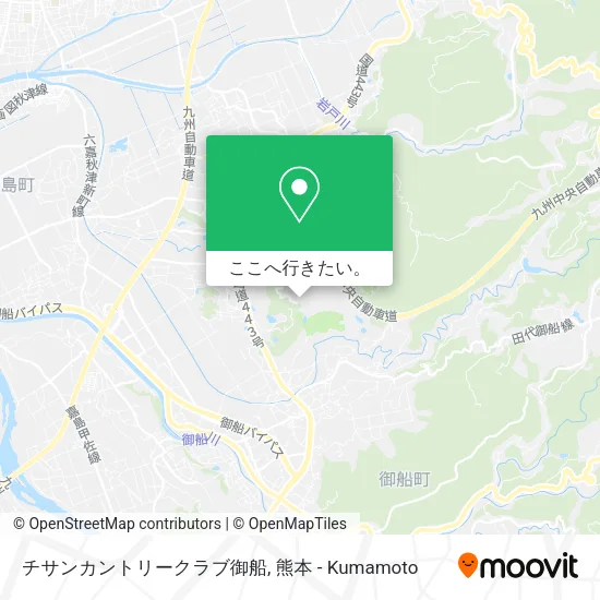 チサンカントリークラブ御船地図