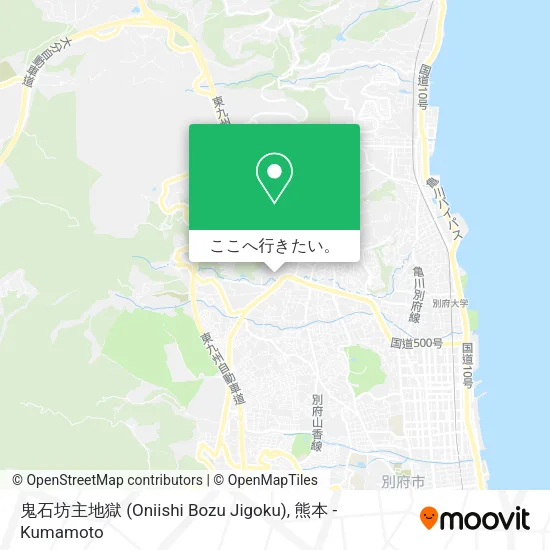 鬼石坊主地獄 (Oniishi Bozu Jigoku)地図