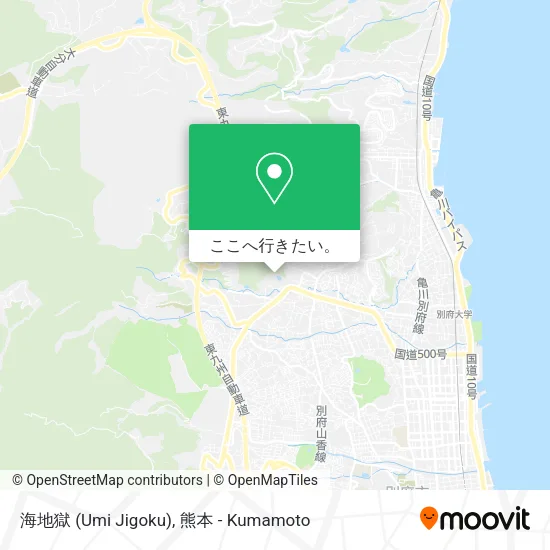 海地獄 (Umi Jigoku)地図