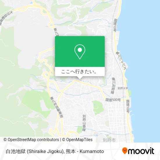 白池地獄 (Shiraike Jigoku)地図