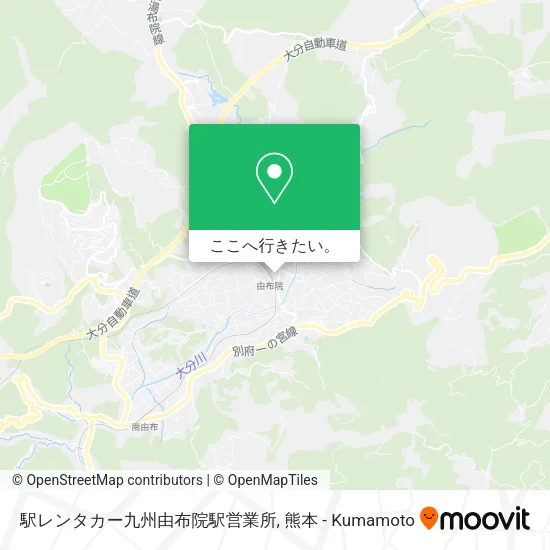 駅レンタカー九州由布院駅営業所地図