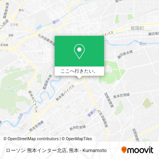 ローソン 熊本インター北店地図