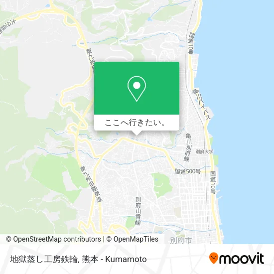 地獄蒸し工房鉄輪地図